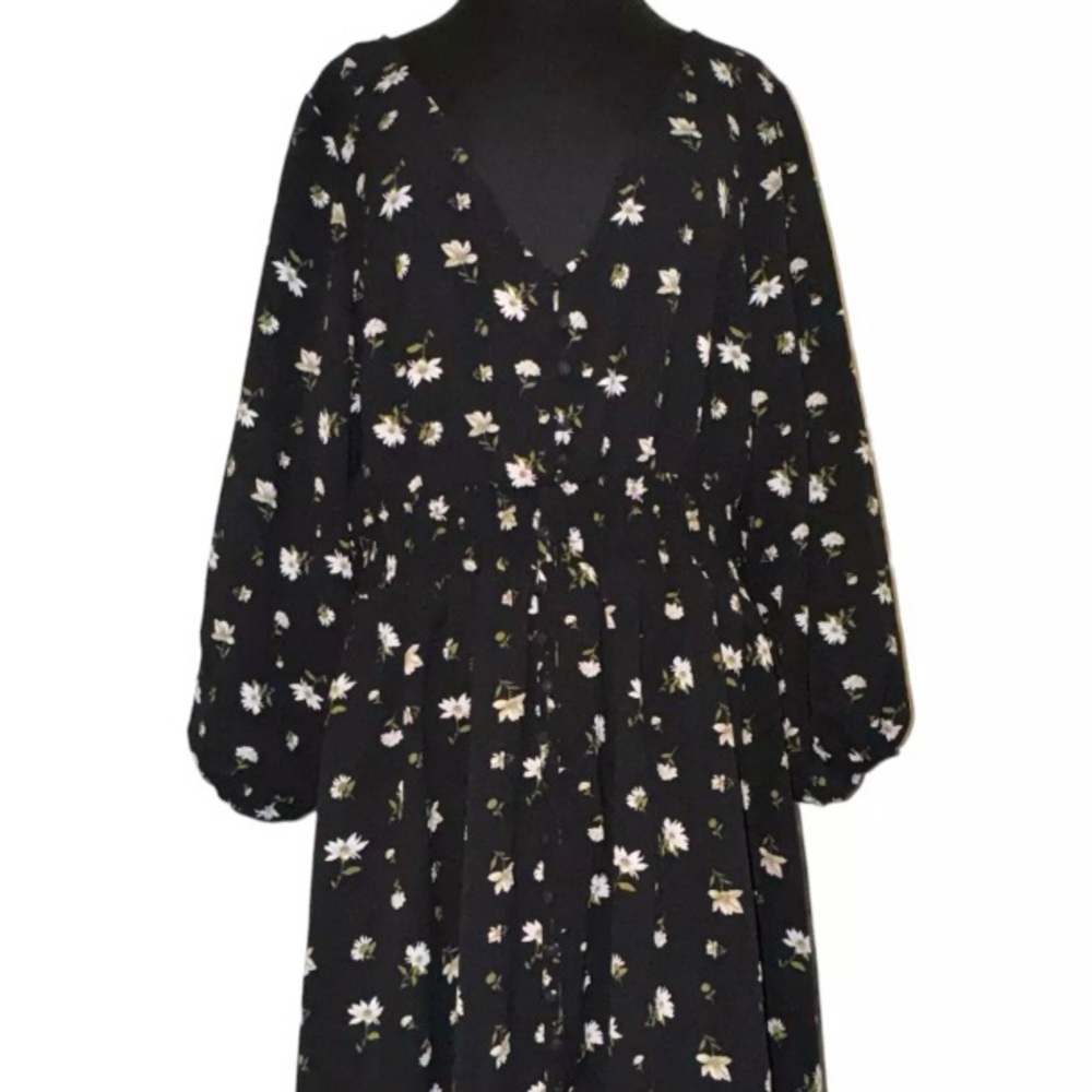PLUS SIZE 2X FLOWER DRESS